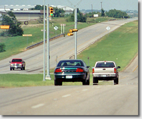 cars on road